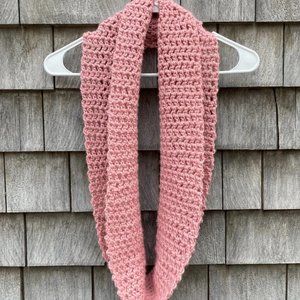 Handmade Infinity Scarf, Rose Color, Soft NWT